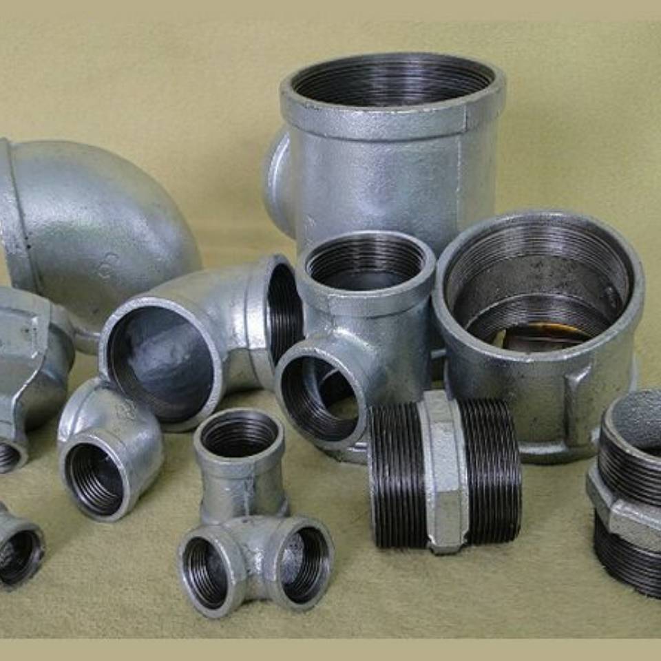 Hot-dip galvanized malleable steel pipe fittings