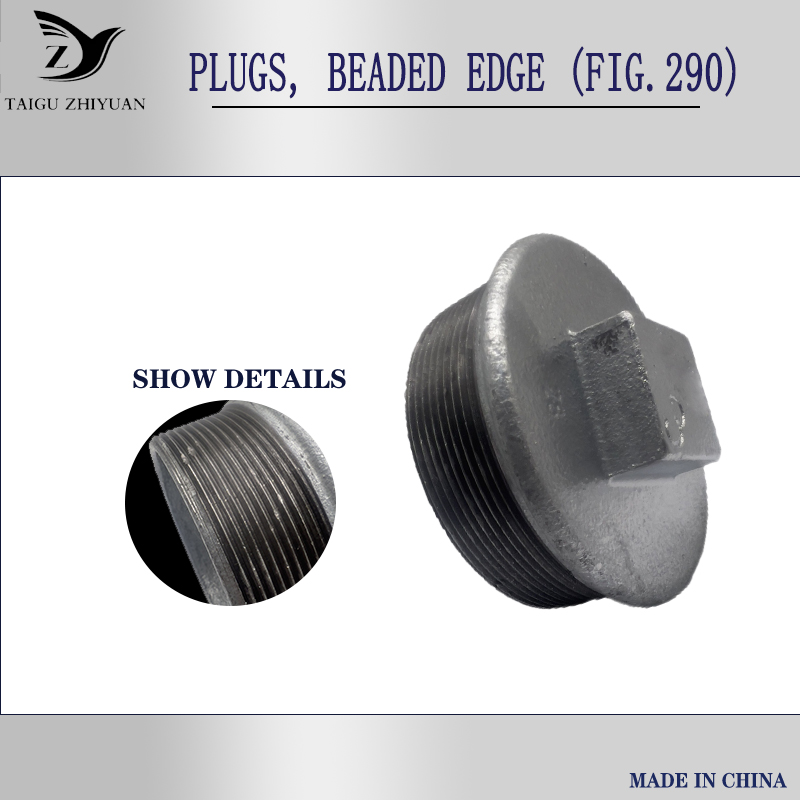 PLUGS, BEADED EDGE (FIG.290)