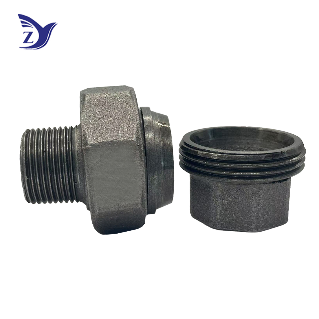 British standard black male and female thread conical union (Fig.340)