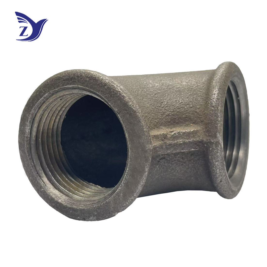 Bspt black round edge elbow (Fig.90)