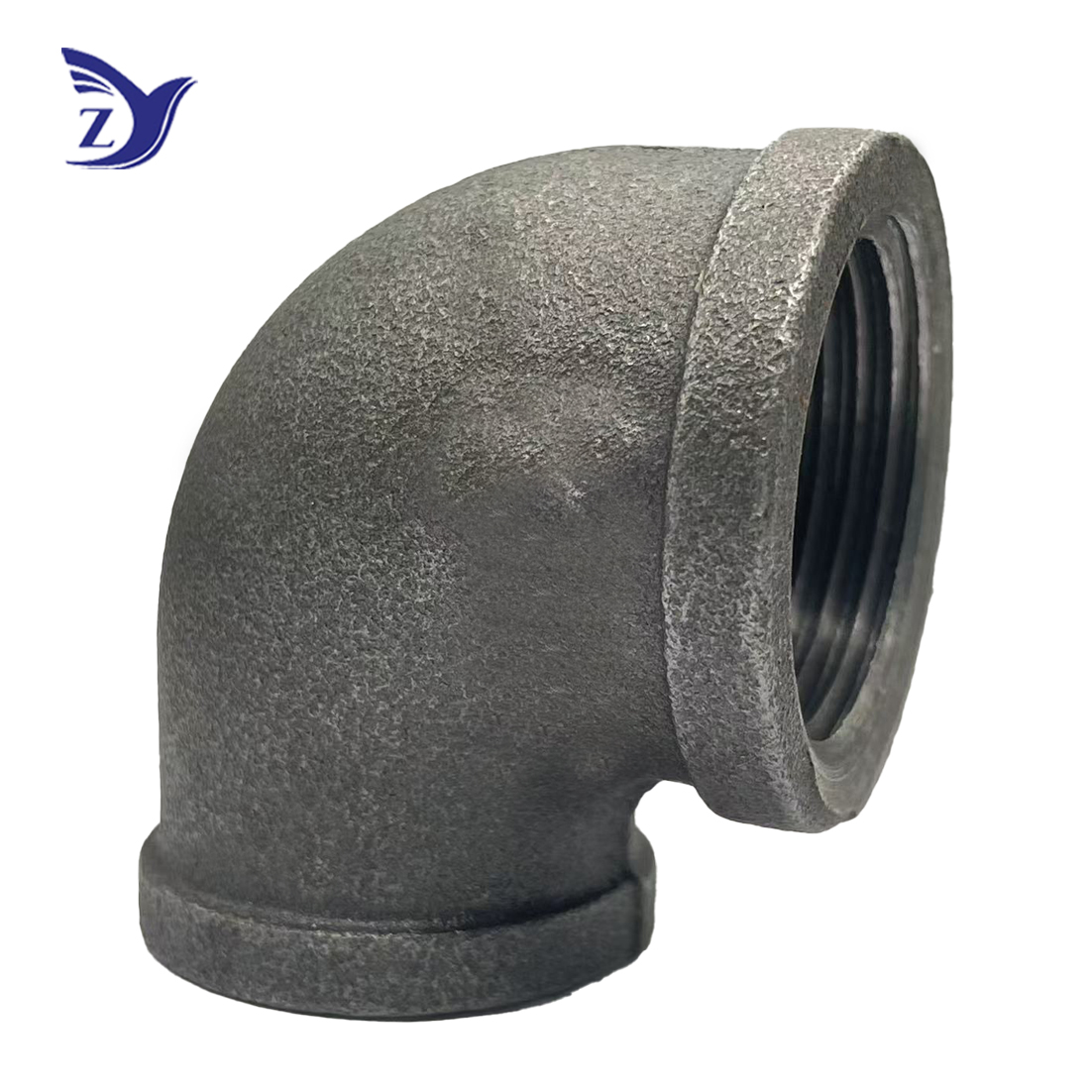 BSpt square-edge black reducing elbow (Fig.90R)