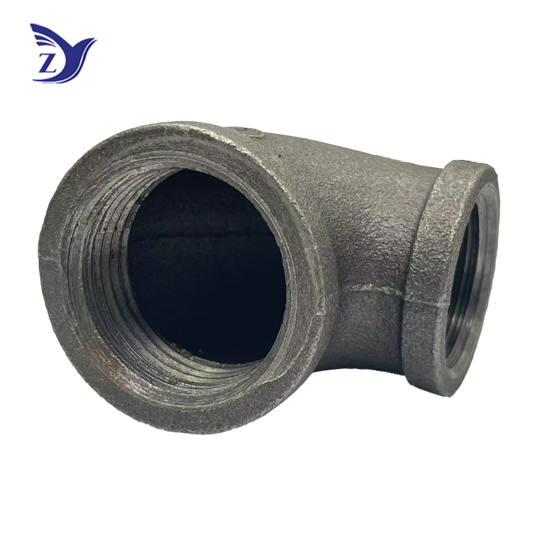 BSpt square-edge black reducing elbow (Fig.90R)