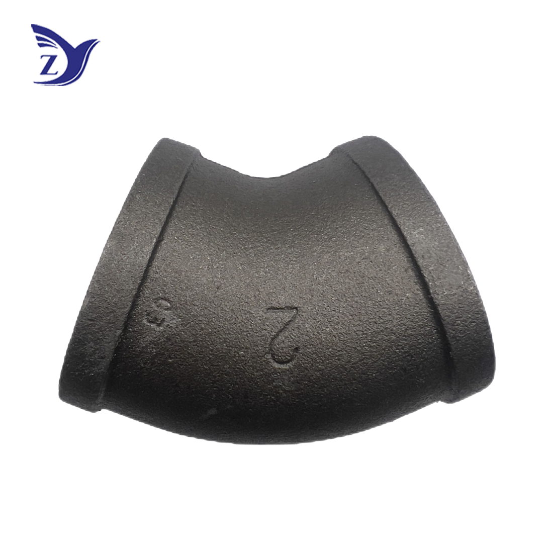 BSpt black 45-degree elbow with square edges (Fig.120)