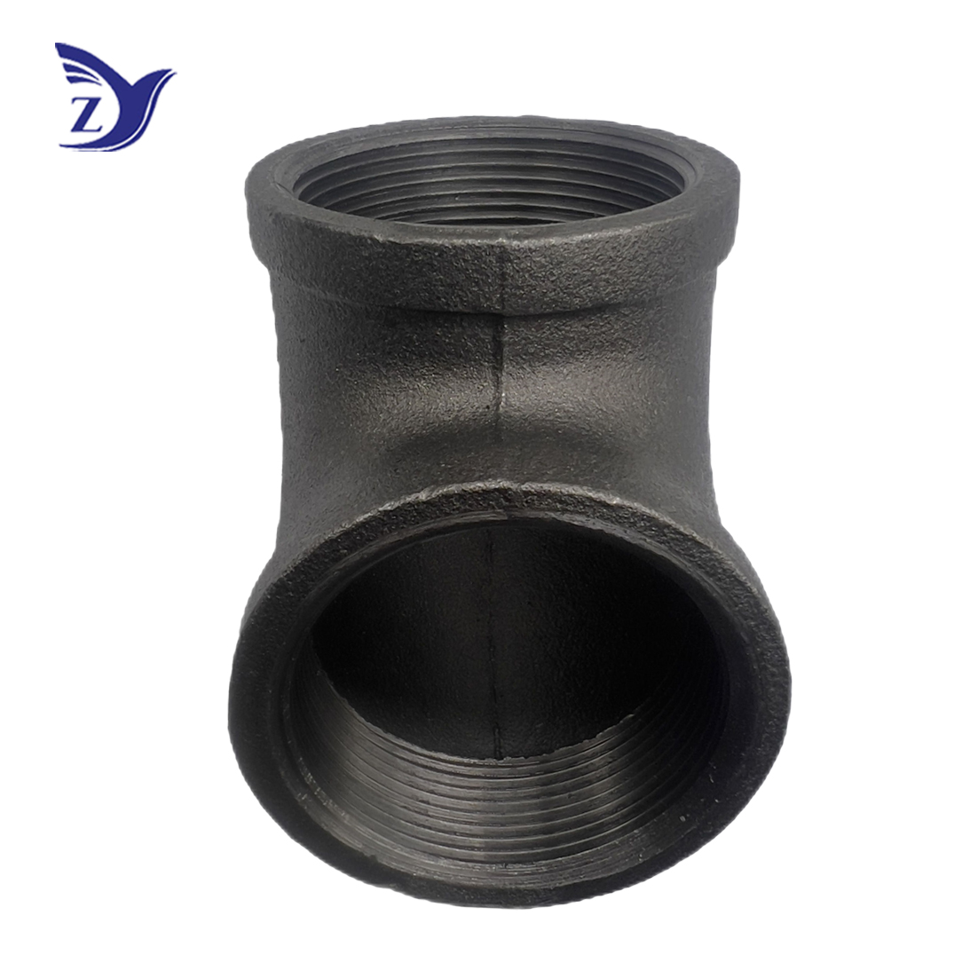 NPT square-edge black 90-degree elbow