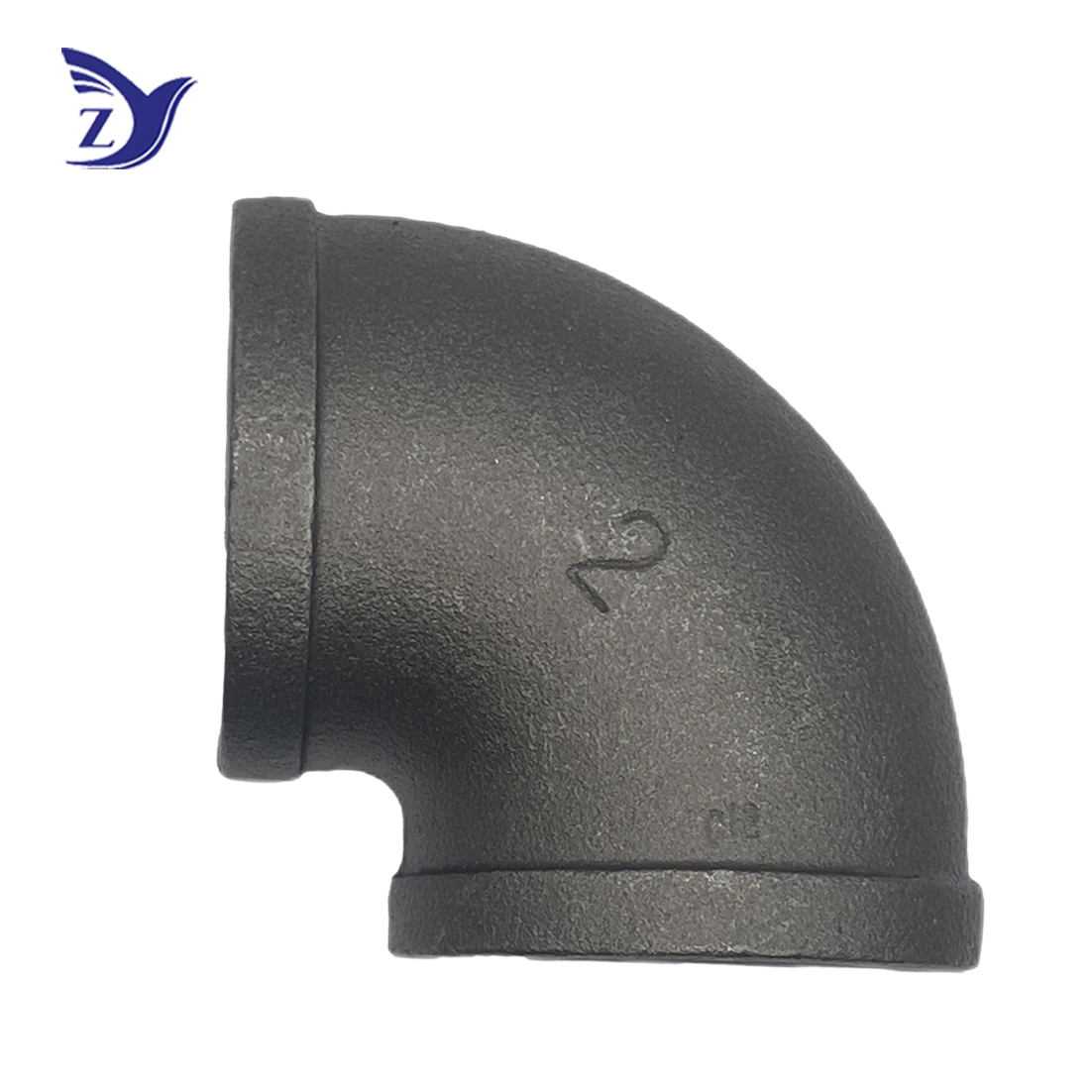 NPT square-edge black 90-degree elbow