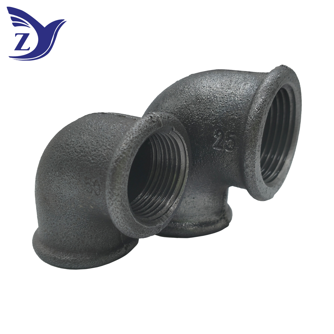 Npt Black round-edge elbow pipe (Fig.90)