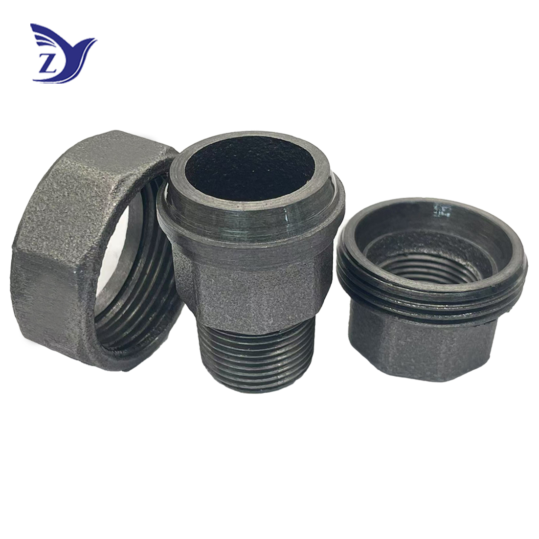 NPT Black Male & Female Threaded Cone Union