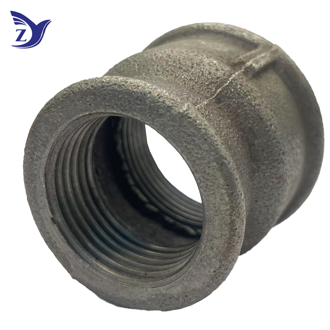 NPT Round-Edge Reducing Coupling Malleable Iron Pipe Fitting
