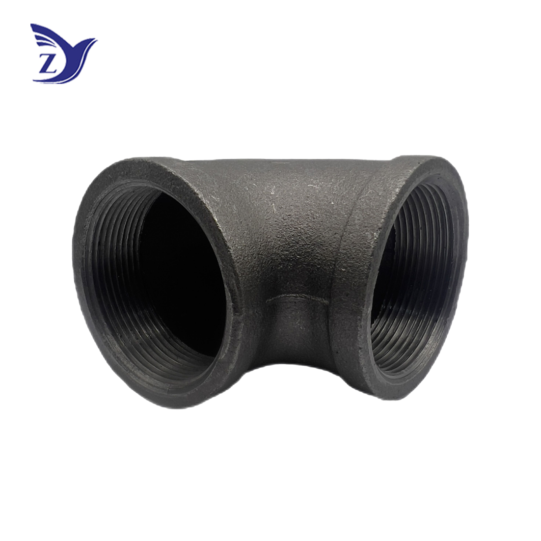 BSPT square-edged black fitting 90-degree elbow