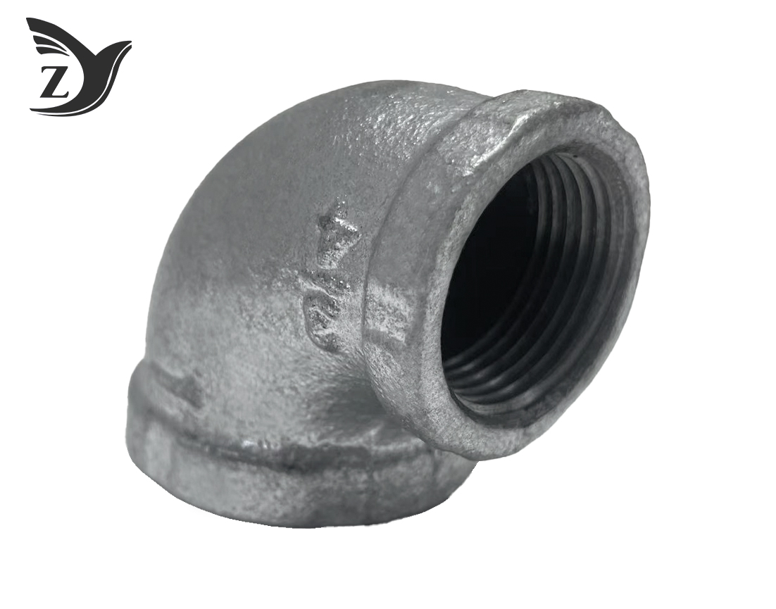 NPT Hot-Dip Galvanized Square Shoulder 90° Reducing Elbow pipe fittings
