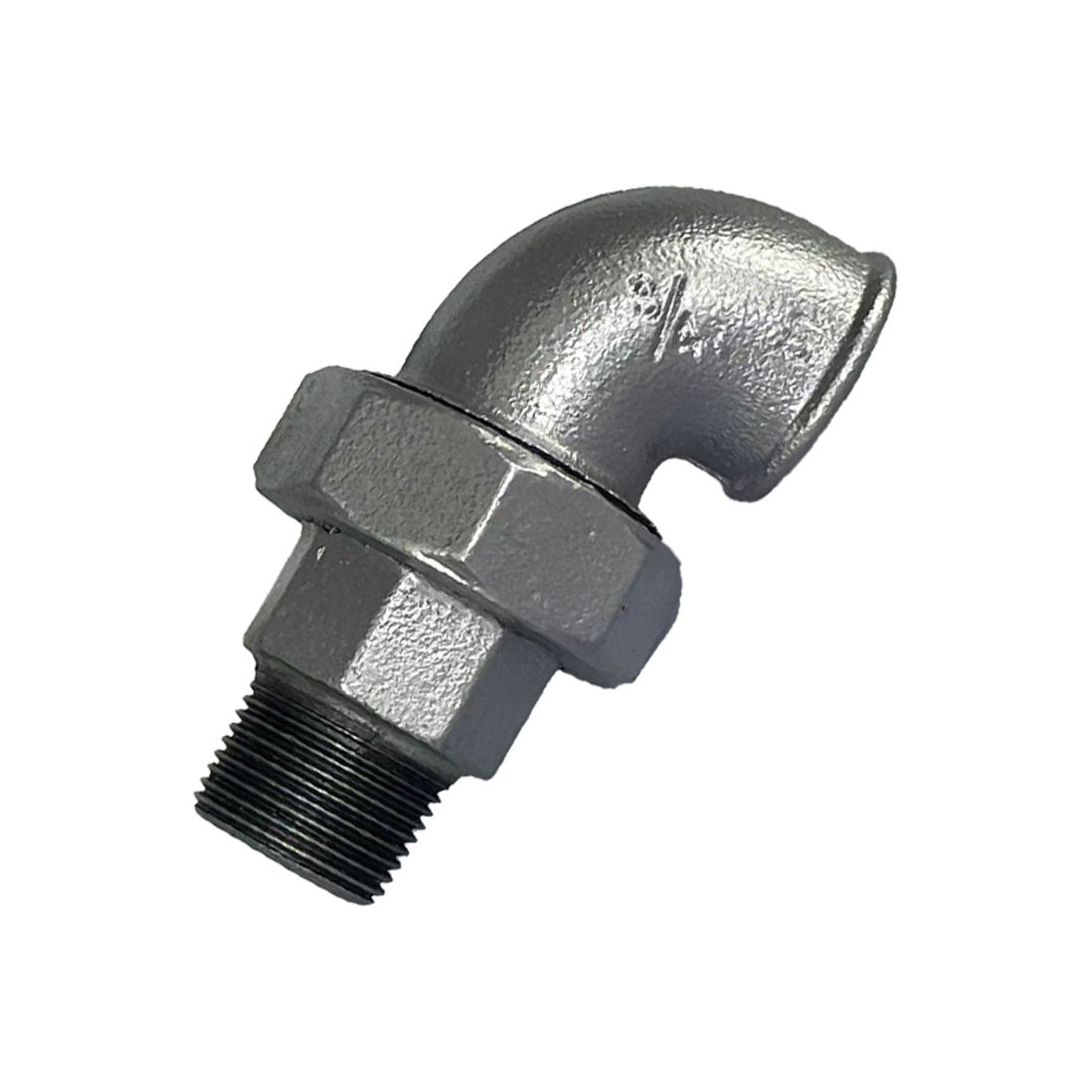 NPT/BSPT Hot-Dip Galvanized 90° Male-Female Elbow Union