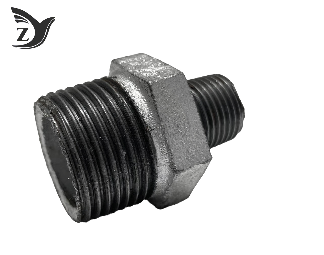 NPT/BSPT Hot-dip Galvanized Reducing Male Nipple