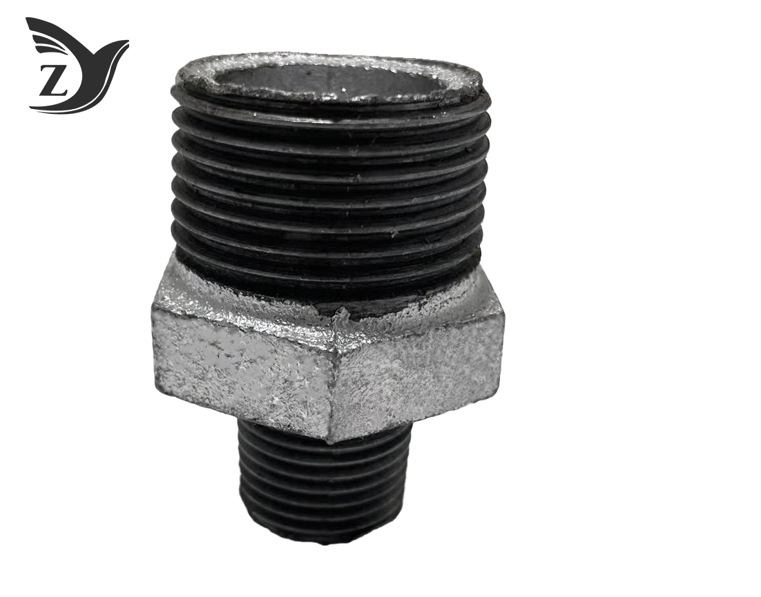 NPT/BSPT Hot-dip Galvanized Reducing Male Nipple