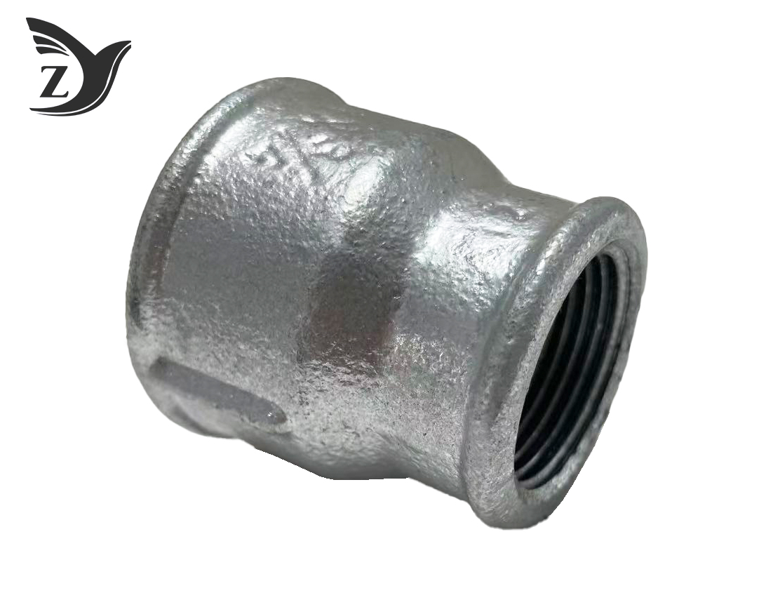 NPT/BSPT Round-Edge Hot-Dip Galvanized Reducing Coupling