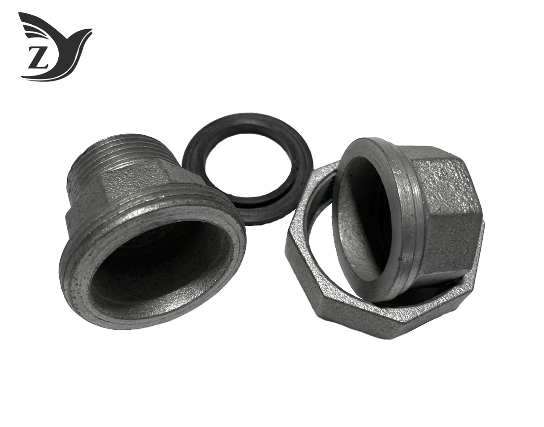 BSPT/NPT black 331 union malleable iron pipe fitting