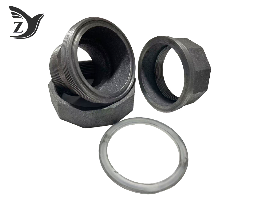BSPT/NPT black 331 union malleable iron pipe fitting