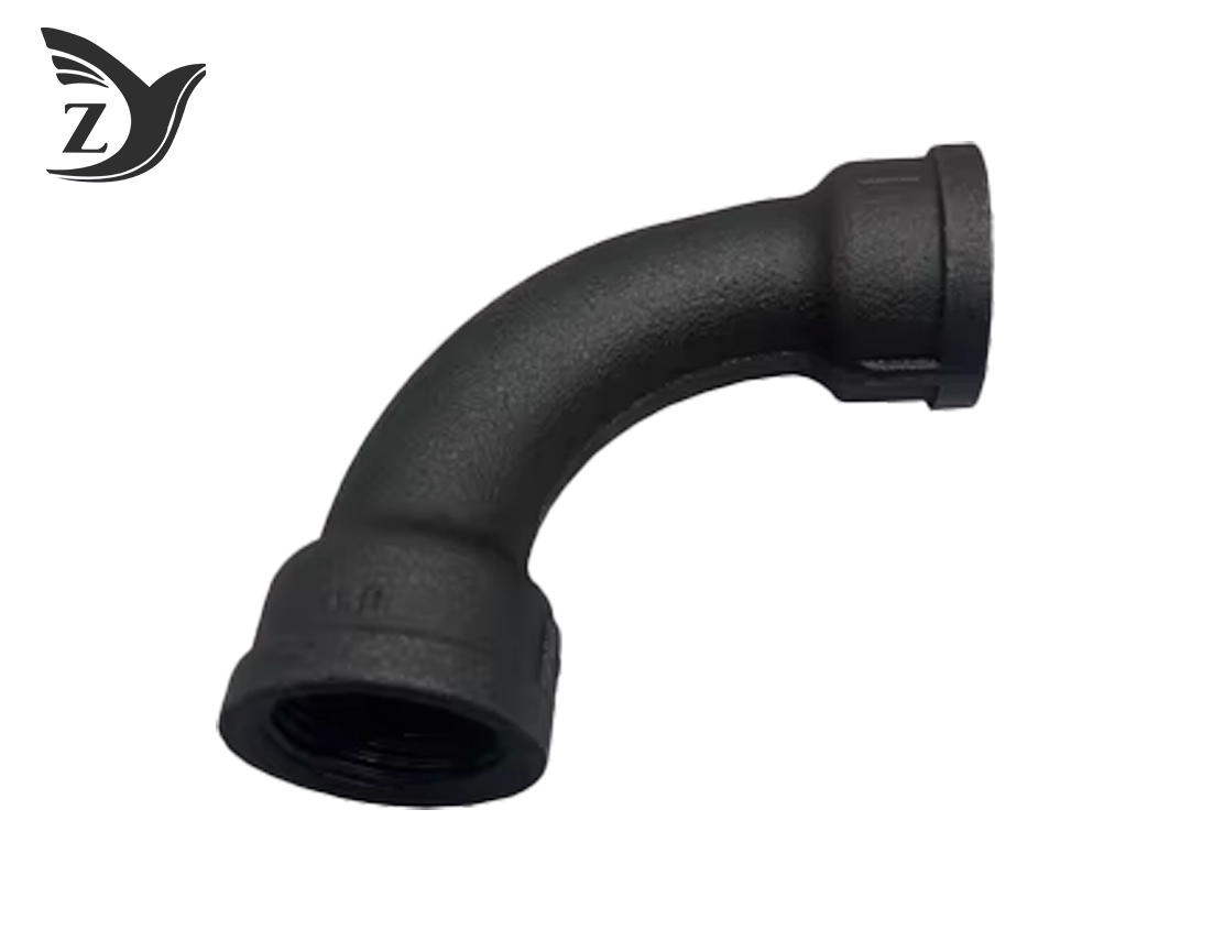 Black NPT/BSPT Double Female Large Elbow Malleable Iron Fittings