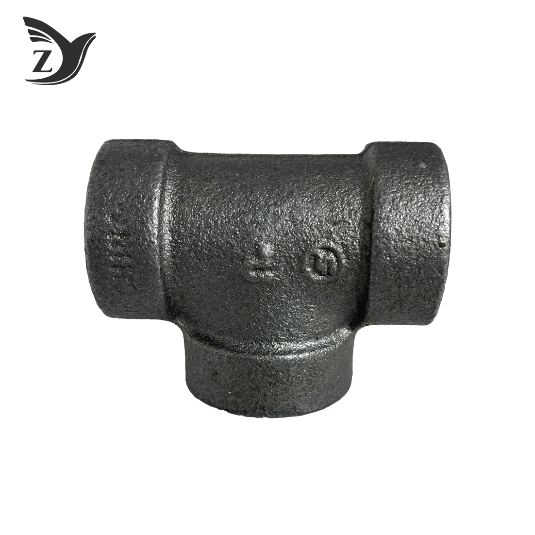 Class 300 Black Malleable Iron Tee Pipe Fitting NPT/BSPT Thread