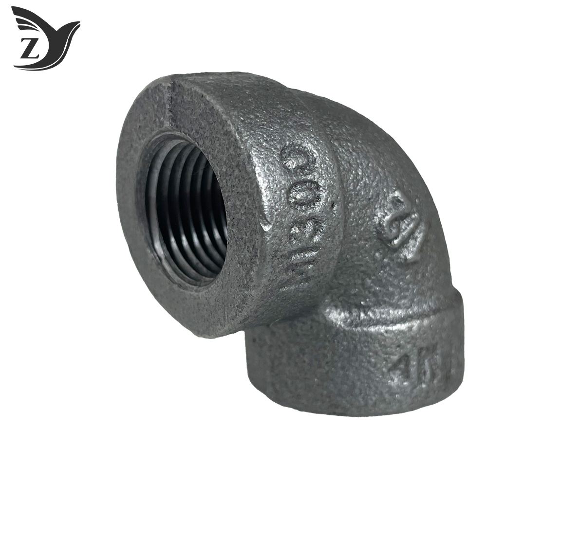 300LB Black Malleable Iron 90 Degree Elbow