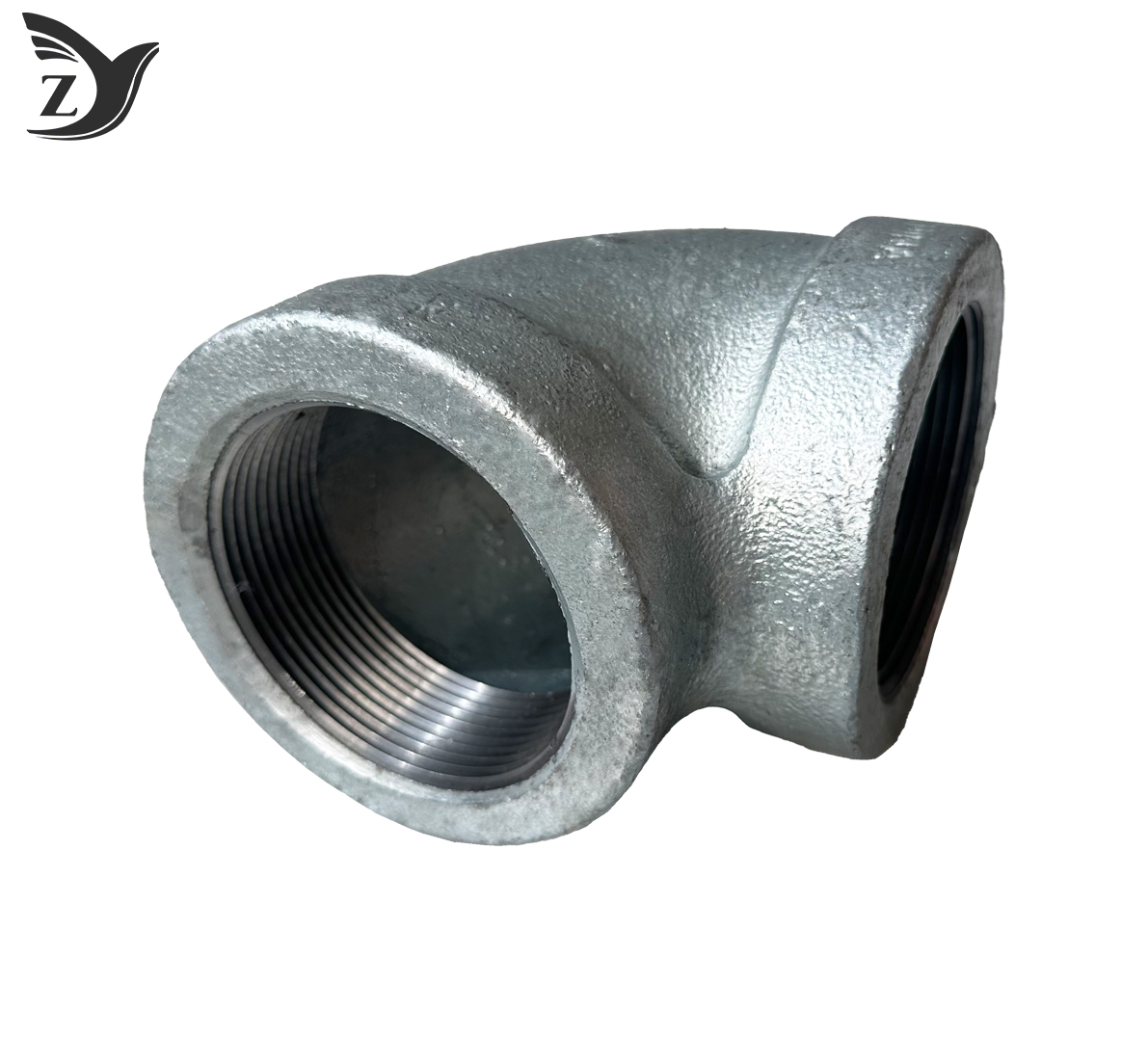 300LB Hot-dip Galvanized Malleable Iron 90° Elbow