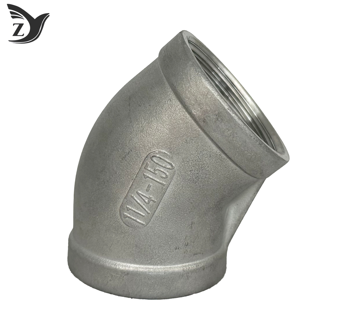 304 Stainless Steel 45 Degree Threaded Elbow