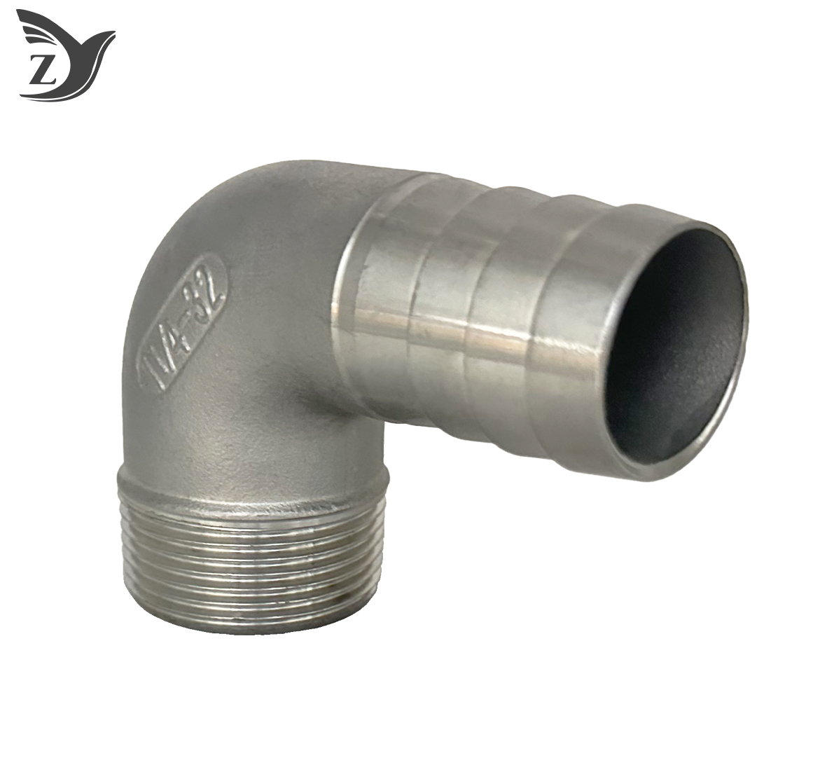 Stainless Steel Male Thread Barb 90° Elbow